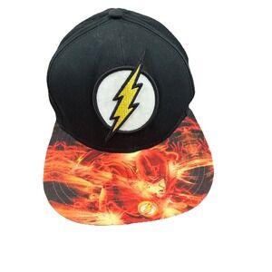 DC Comics Hat Flash Lightning Bolt Gray Adjustable Snapback Baseball Cap H159